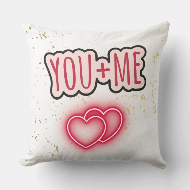 Coussin Cojín grande You + Me (Recto)