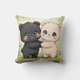 Coussin Cojín kawaii decorativo de dos ositos