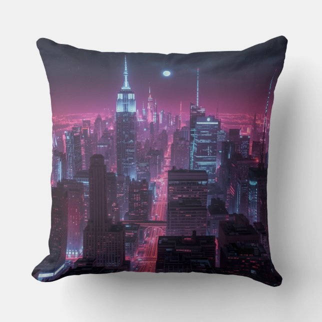 Coussin Cojines de decoración noche en la ciudad (Recto)