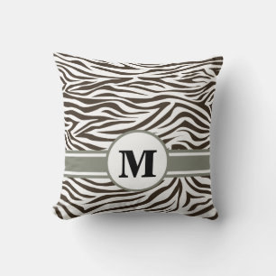 Coussin Cola Safari Zebra avec Monogramme