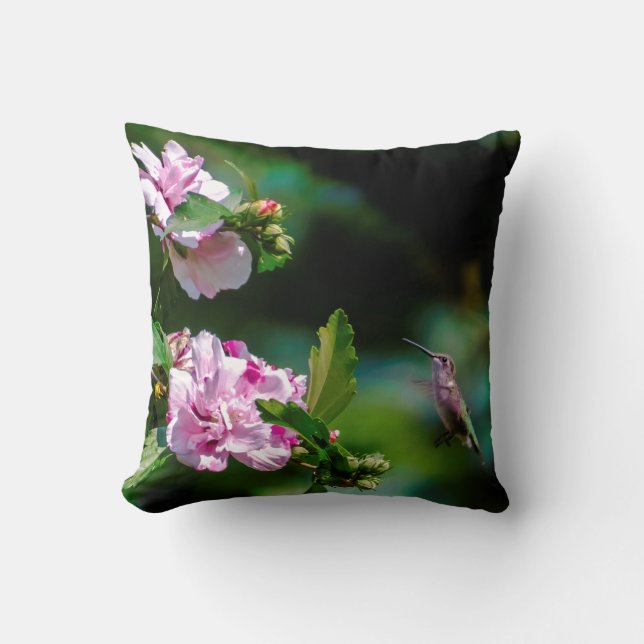 Coussin Colibri à gorge rubis - Photo originale (Recto)
