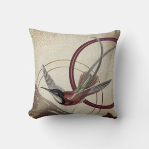Coussin Colibri Abstrait
