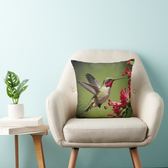 Coussin Colibri Coloré (Chaise)