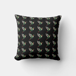 Coussin Colibri vert