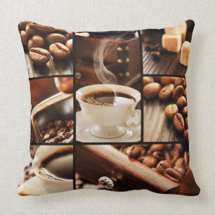 Coussin Collage de café