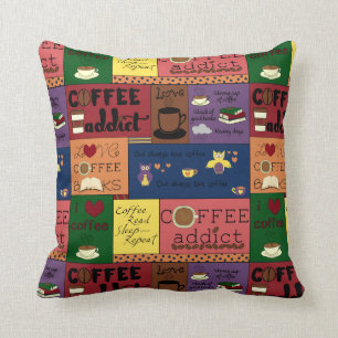Coussin Collage de café