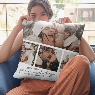 Coussin Collage de la bande photo moderne