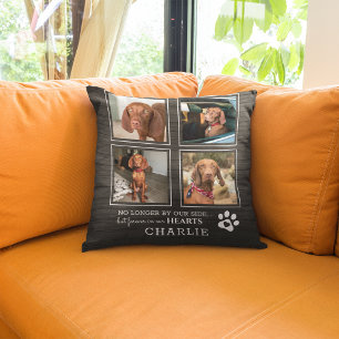 Coussin Collage de photos d'animaux & citation de sympathi