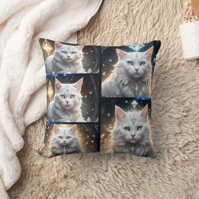 Coussin Collage de photos de chats en farine de persan bla (Couverture)