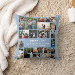 Coussin Collage de photos de famille   Conserver la fin de