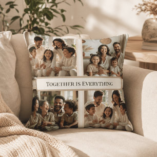 Coussin Collage de photos de famille personnalisé – Ensemb