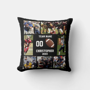 Coussin Collage de photos de football
