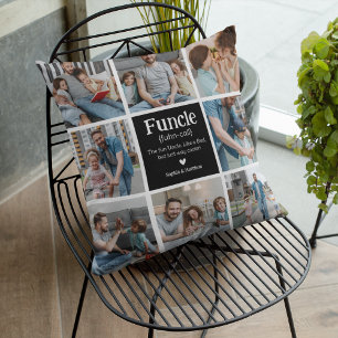 Coussin Collage de photos de l'oncle Définition Oncle mode