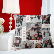 Collage de photos de Noël blanc