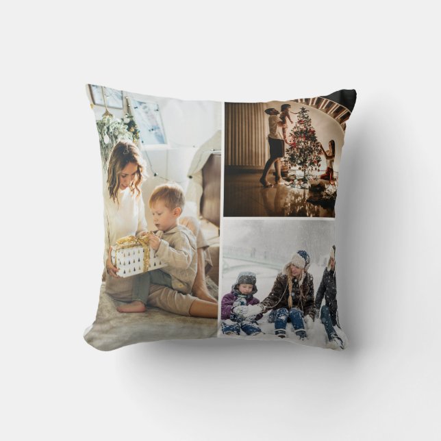 Coussin Collage de photos personnalisé (Recto)