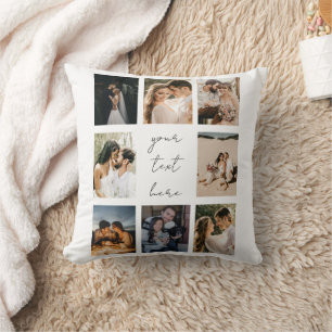 Coussin Collage de photos personnalisé Famille Image Perso