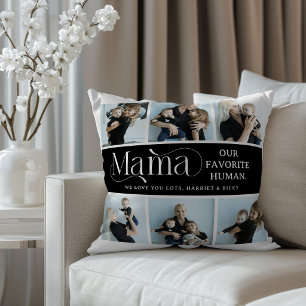 Coussin Collage de photos sentimental Cadeau pour maman 