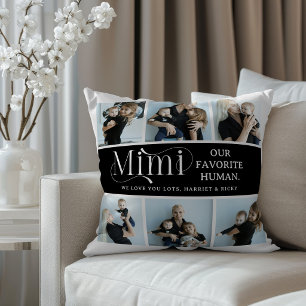 Coussin Collage de photos sentimental Mimi Cadeau