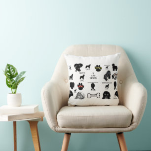 Coussin Collage de Terre-Neuve