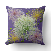 Collage Fleur de Ail Blanc Esthétique