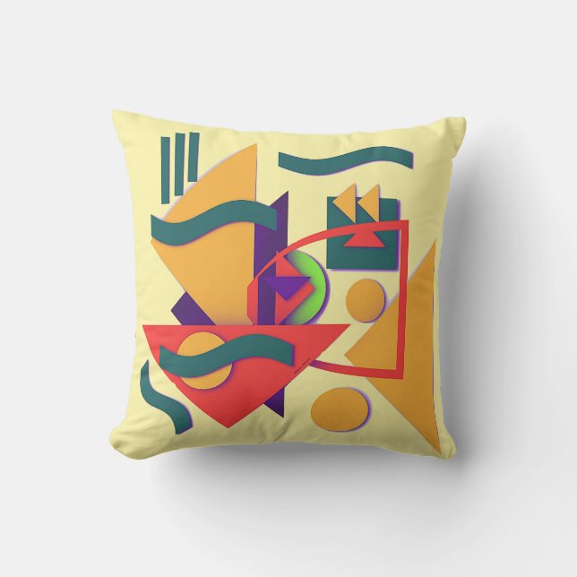 Coussin Collage géométrique (Recto)