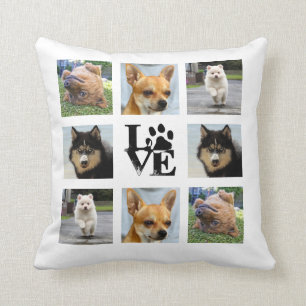 Coussin Collage instagram photo Chien 8