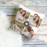 Coussin Collage moderne Cadeau photo de famille personnali<br><div class="desc">Collage moderne Cadeau photo de famille personnalisée</div>