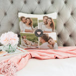 Coussin Collage moderne Cadeau photo de famille personnali<br><div class="desc">Collage moderne Cadeau photo de famille personnalisée</div>