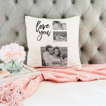 Coussin Collage moderne Couple Photo & Love You Beauté Cad<br><div class="desc">Collage moderne Couple Photo & Love You Beauté Cadeau</div>