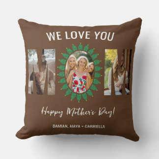 Coussin Collage MOM Personnalisé avec Noms - Naiss