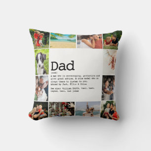 Coussin Collage photo avec définition personnalisée pour p