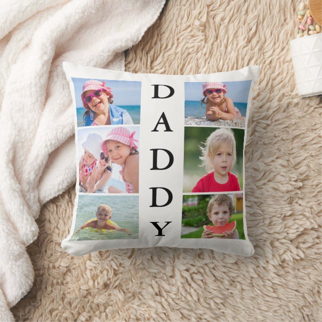 Coussin Collage photo de papa (Couverture)