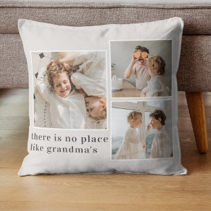 Coussin Collage photo et devis cadeau de la meilleure gran
