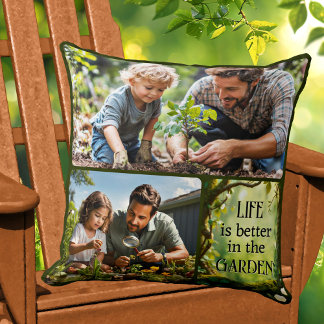Coussin Collage photo Fun Garden 