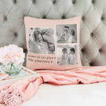 Coussin Collage Photo Pastel Pink Meilleur grand-mère Pois<br><div class="desc">Vous cherchez un cadeau parfait pour votre grand-mère? Considérez une belle photo de collage dans les tons rose pastel. Ce don sentimental et réfléchi est parfait pour toutes les occasions, des anniversaires à la fête des mères et au-delà. La photo de collage peut être customisée pour inclure des photos des...</div>