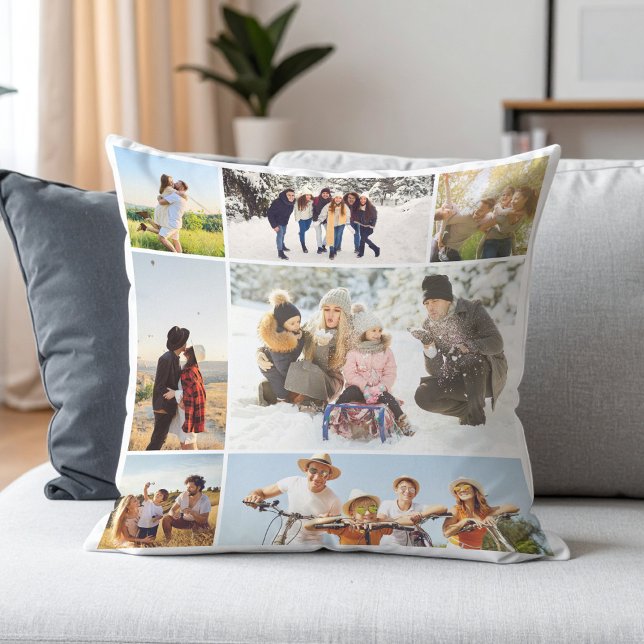 Coussin Collage photo personnalisé 7 (Créateur téléchargé)