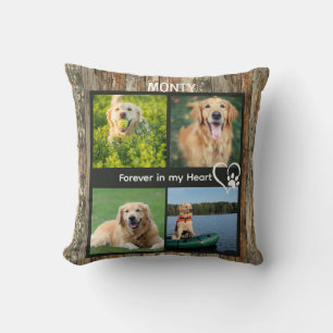 Coussin Collage photo personnalisé de souvenir de compagni