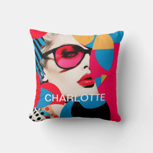Coussin Collage photo Pop Art