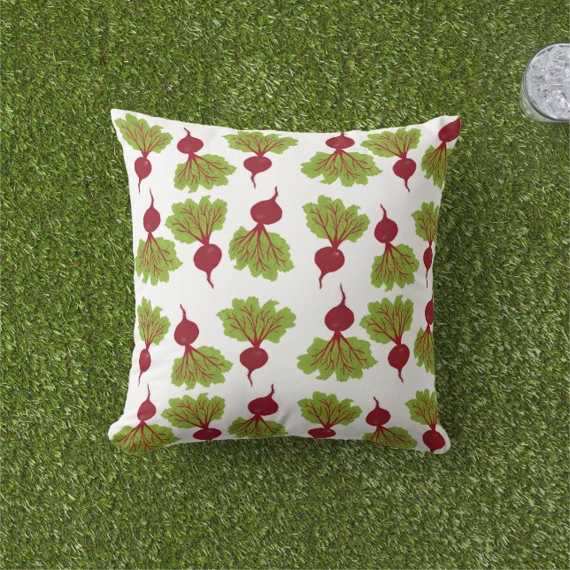 Coussin Collection Betterave Blanche Fraîche (Herbe)