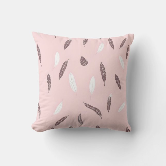Coussin Collection Boho de plumes populaires de luxe (Recto)