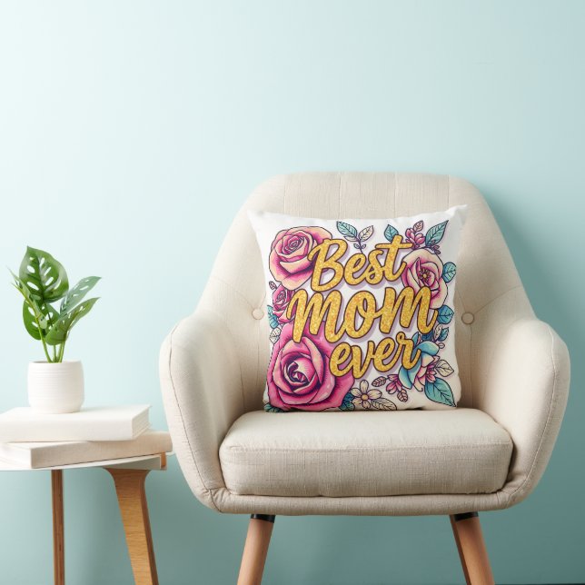 Coussin Collection Cadeau Floral Moderne (Chaise)