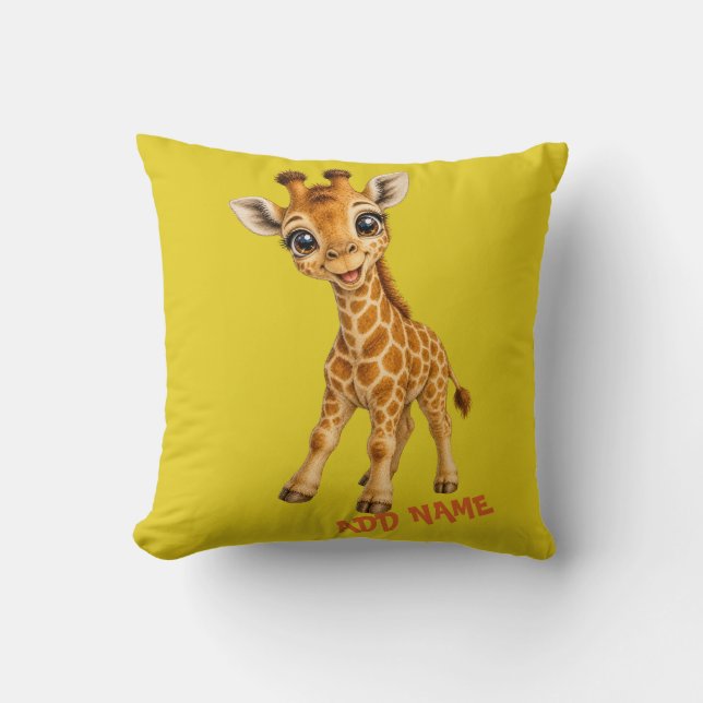 Coussin Collection d'animaux bébé actifs mignons Girafe Ci (Recto)