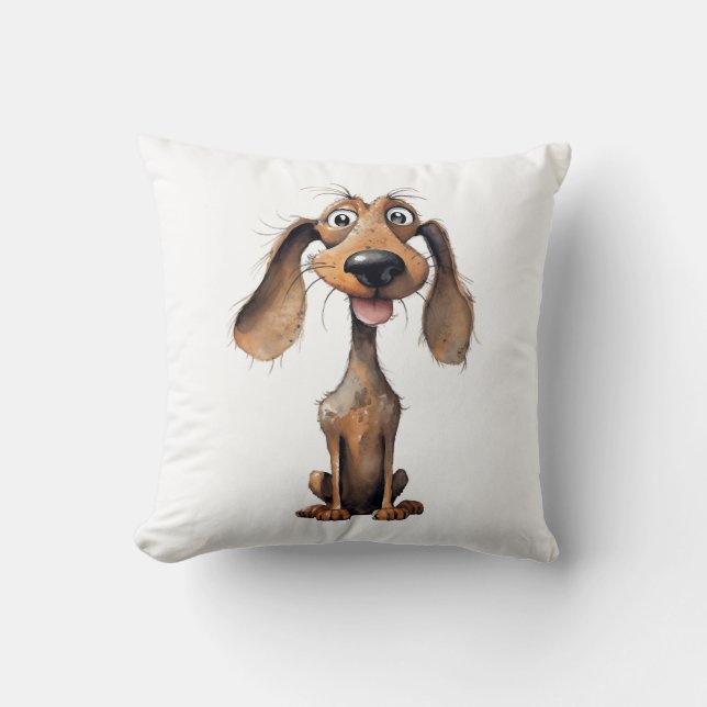 Coussin Collection d'art de race de chien de dessin animé  (Recto)