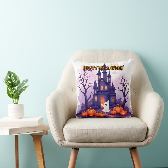 Coussin Collection de Halloween mignonne et effrayante pop (Chaise)