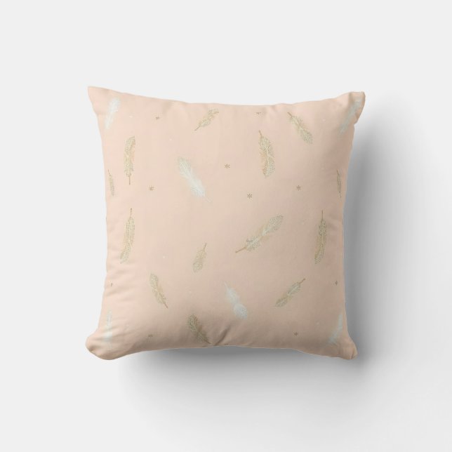 Coussin Collection de luxe Boho Moderne Plumes (Recto)