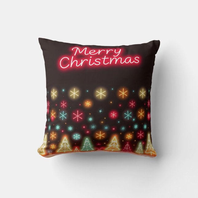 Coussin Collection de Noël Neon tendance (Recto)