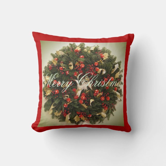 Coussin Collection de Noël Suzanne Elizabeth - Fêtes (Recto)