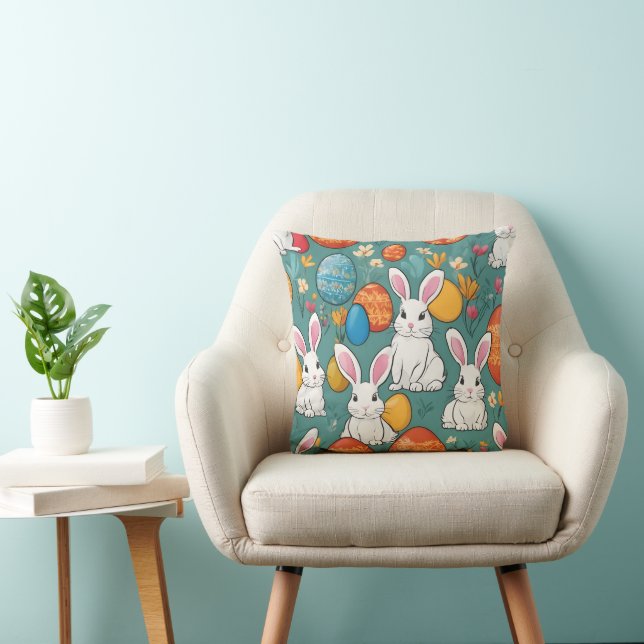 Coussin Collection de Pâques Bunny tendance (Chaise)