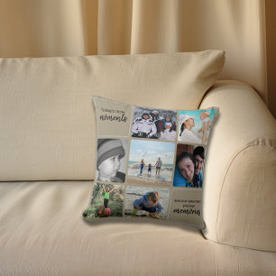 Coussin Collection de photos de famille souvenirs