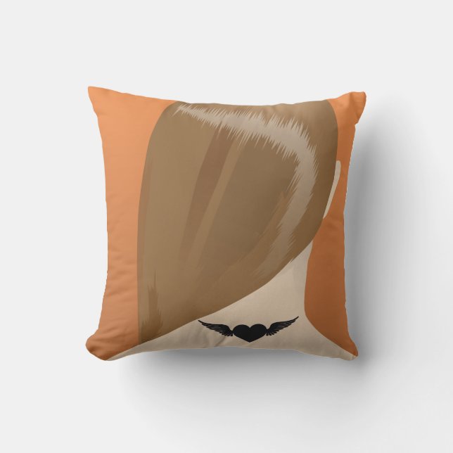 Coussin Collection De Tatouages Neck De Femme Imprimer, No (Recto)